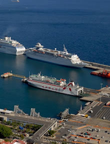 reservar taxi en Canarias, Puerto de cruceros, Santa Cruz, Los Cristianos
